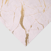Papier Mousseline Marbre rose et or (Détail)