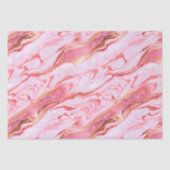 Papier Mousseline Marbre rose et or (Recto)