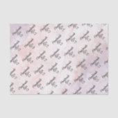 Papier Mousseline Marbre Rose et Violet Doux (Recto)