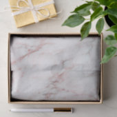 Papier Mousseline Marbre Rose raffiné (Cadeau)