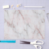 Papier Mousseline Marbre Rose raffiné (Artisanat)