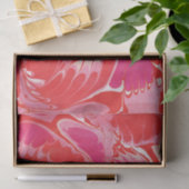 Papier Mousseline Marbre rouge merry (Cadeau)