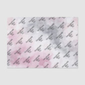 Papier Mousseline Marbre Rouge Noir Doux (Recto)