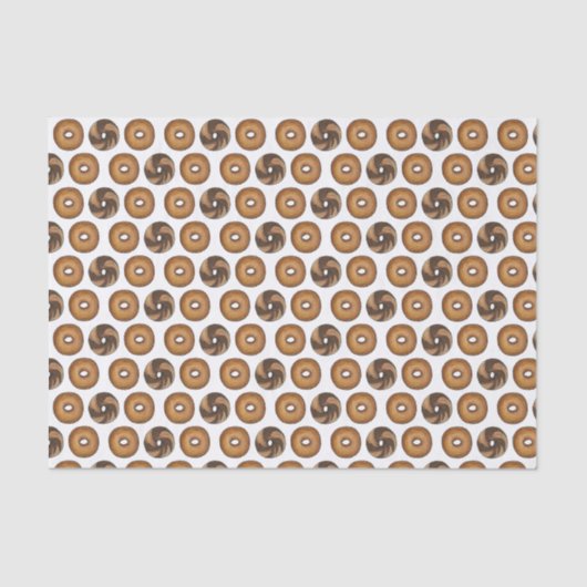 Papier Mousseline Marbre Rye Plaque Bagels Petit Déjeuner Brunch NYC (Recto)