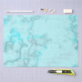 Papier Mousseline Marbre turquoise (Artisanat)