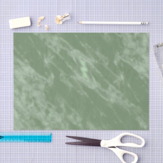 Papier Mousseline Marbre vert (Artisanat)