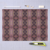 Papier Mousseline Marbre Violet Et Or  (Artisanat)