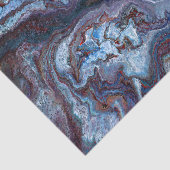 Papier Mousseline Marbrure Bleue (Détail)