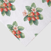Papier Mousseline Marché rustique Fête de bébé douce fraise (Détail)
