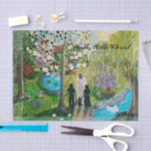 Papier Mousseline Marcher Avec Le Papier Tissu Christ (Artisanat)