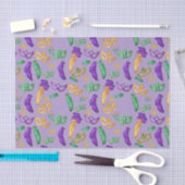 Papier Mousseline Mardi Gras coloré à motifs (Artisanat)