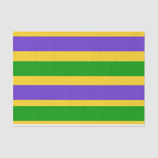 Papier Mousseline Mardi Gras Stripes (Recto)