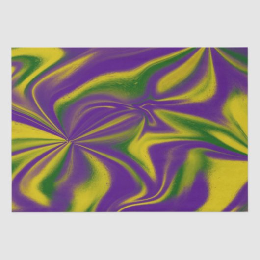 Papier Mousseline Mardi Gras Swirls (Recto)