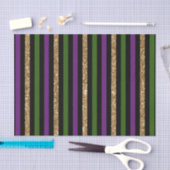 Papier Mousseline Mardi Gras Verticale Lignes Parties scintillant do (Artisanat)