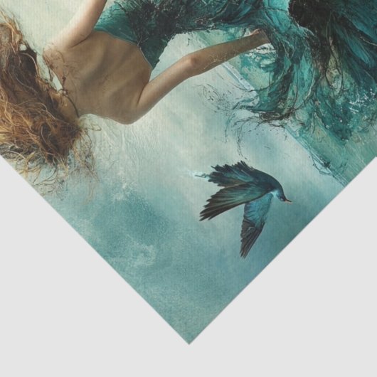 Papier Mousseline Marée haute1 (Détail)