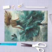 Papier Mousseline Marée haute1 (Artisanat)