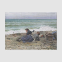 Marée haute, Etretat par Daniel Ridgway Knight