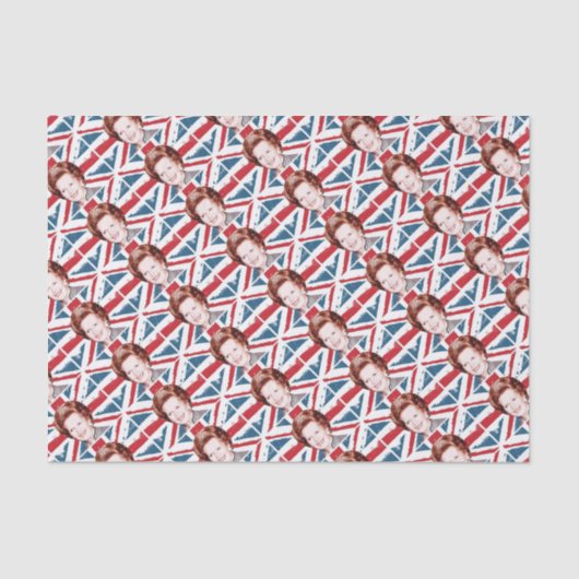 PAPIER MOUSSELINE MARGARET THATCHER UNION JACK (Recto)