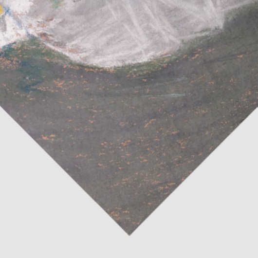 Papier Mousseline Margot en bleu, Mary Cassatt (Détail)