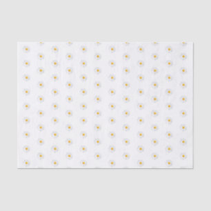 Papier Mousseline marguerite blanche