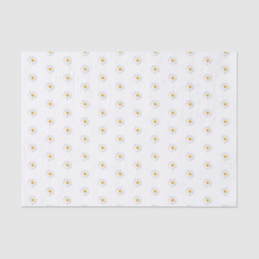 Papier Mousseline marguerite blanche (Recto)