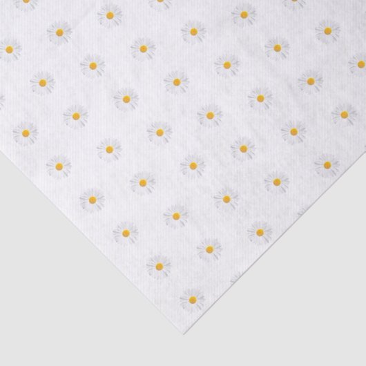 Papier Mousseline marguerite blanche (Détail)