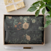 Papier Mousseline marguerite blanche bohème fleur sauvage noir flora (Cadeau)