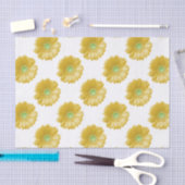 Papier Mousseline Marguerite jaune (Artisanat)