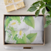 Papier Mousseline Marguerites (Cadeau)