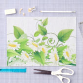 Papier Mousseline Marguerites (Artisanat)