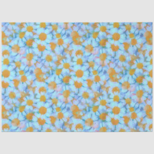 Papier Mousseline Marguerites et Dentelle