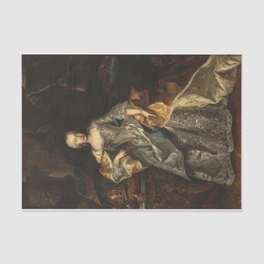 Papier Mousseline Maria Theresa en reine de Hongrie par Anonymous (Recto)