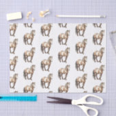 Papier Mousseline Mariage à la ferme animale de chevaux  (Artisanat)