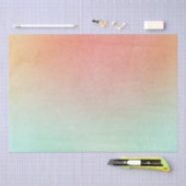 Papier Mousseline Mariage à la Menthe et à la Pêche Orange (Artisanat)