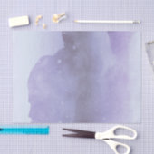 Papier Mousseline Mariage Aquarelle Moderne Lavande Violet (Artisanat)