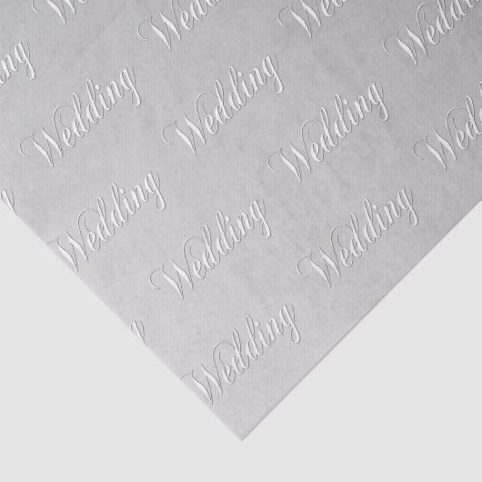 Papier Mousseline Mariage (argent) (Détail)