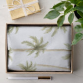 Papier Mousseline Mariage aux Palmiers Tropicaux (Cadeau)