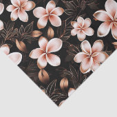 Papier Mousseline Mariage Blanc Robe Rose Fleur Rose Gold (Détail)