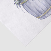 Papier Mousseline Mariage campagnard d'été sur papier de tissus Rust (Détail)