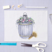 Papier Mousseline Mariage campagnard d'été sur papier de tissus Rust (Artisanat)