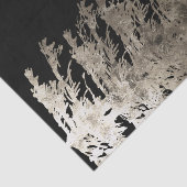 Papier Mousseline Mariage Champêtre Arbre de Noël Doré & Noir (Détail)