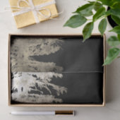 Papier Mousseline Mariage Champêtre Arbre de Noël Doré & Noir (Cadeau)