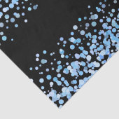 Papier Mousseline Mariage Confetti Aquarelle Bleu (Détail)