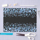 Papier Mousseline Mariage Confetti Aquarelle Bleu (Artisanat)