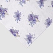 Papier Mousseline Mariage d'aquarelle Iris violet (Détail)