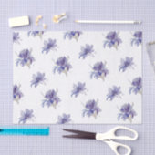 Papier Mousseline Mariage d'aquarelle Iris violet (Artisanat)