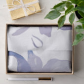 Papier Mousseline Mariage d'aquarelle Iris violet (Cadeau)