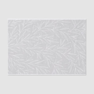 Papier Mousseline Mariage d'argent de la feuille botanique moderne