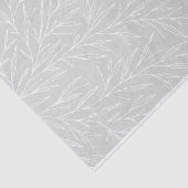 Papier Mousseline Mariage d'argent de la feuille botanique moderne (Détail)