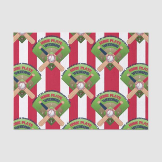 Papier Mousseline Mariage de base-ball 1-TISSUE WRAP (Recto)